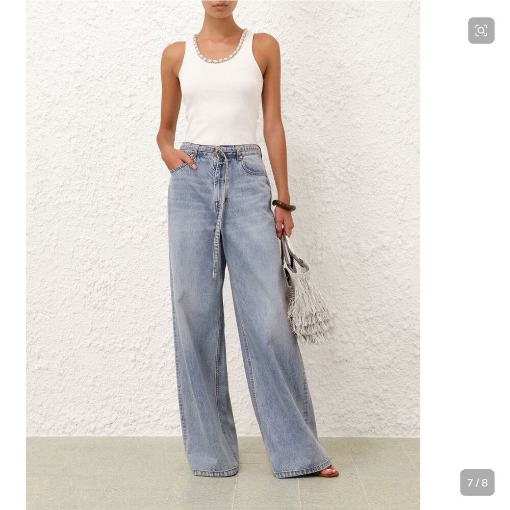 Zimmermann Illuminate Relaxed Flare Jeans